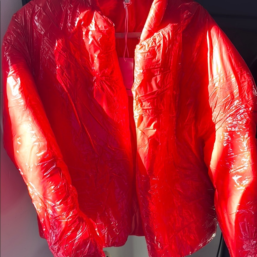 Vibrant Red Puffer Jacket